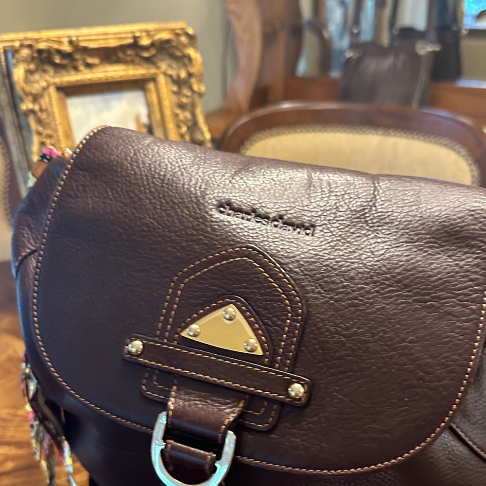 Brown Leather Backpack - Picture 3 of 8